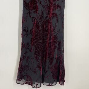 Vintage Y2K Velvet Mermaid Maxi Skirt Size 4 Romance Fairy Goddess Festival 992